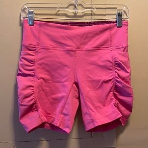 EUC Lululemon Speed Track shorts in pink paradise size 6